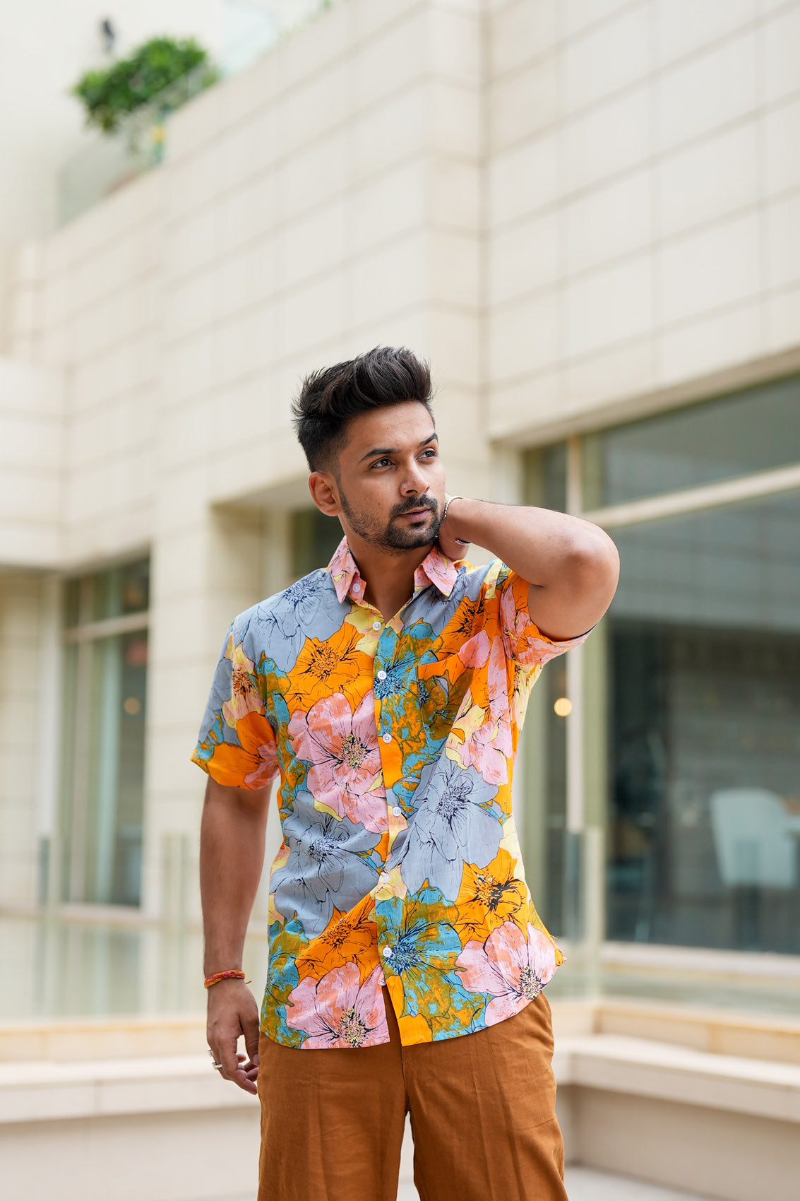 Floral 2025 cotton shirt