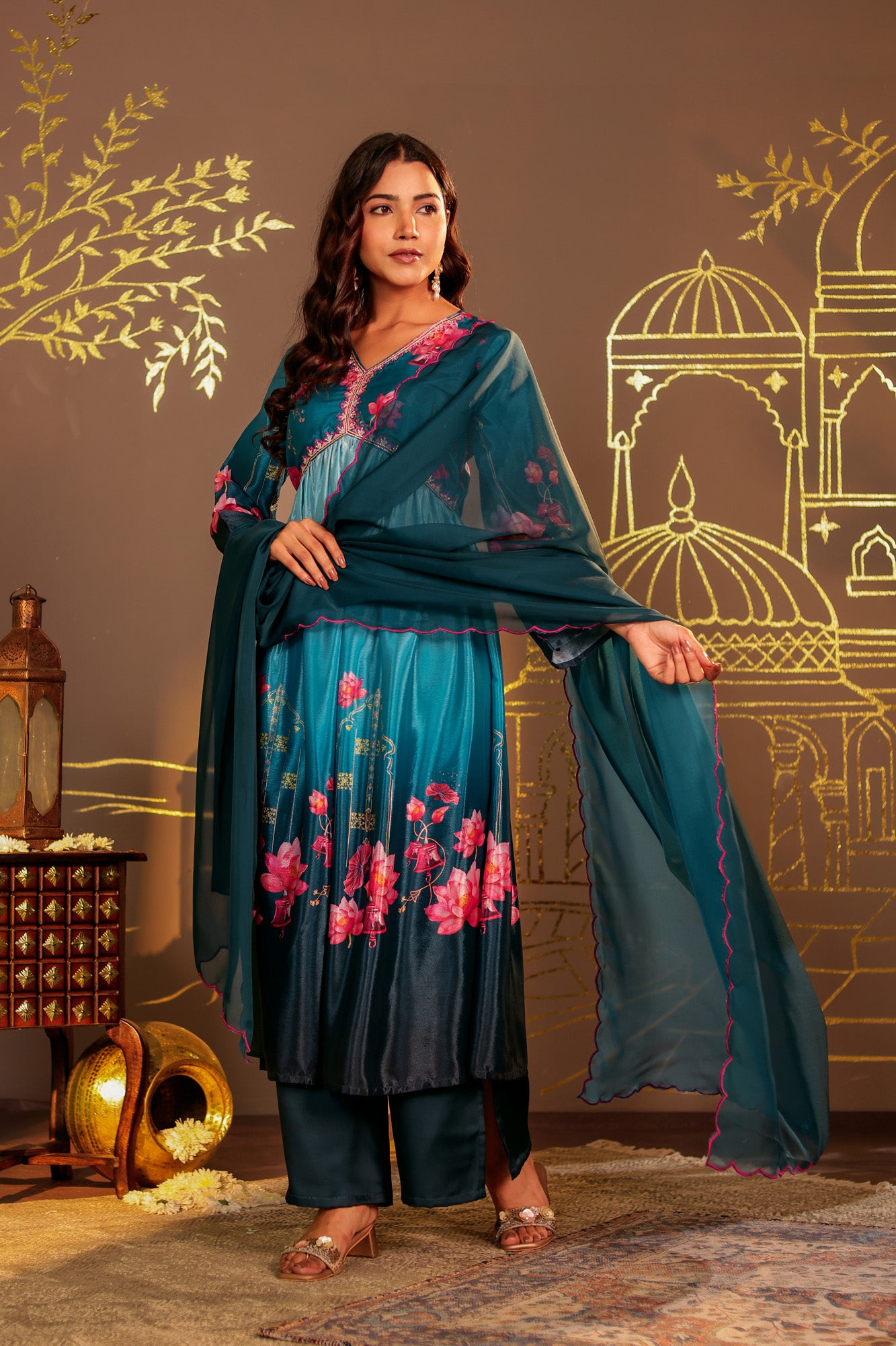 Ombre Kamal Kurta Set