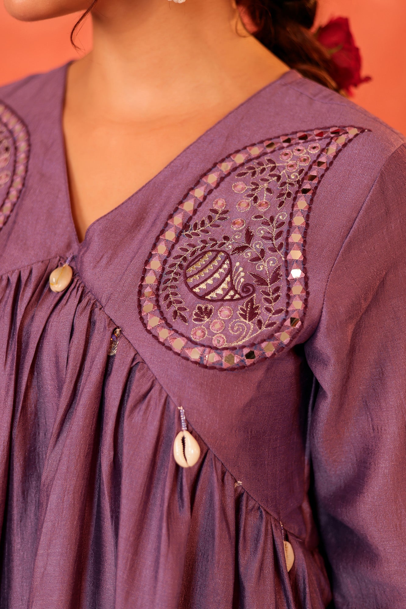 Lavender Kurti set with Sharara