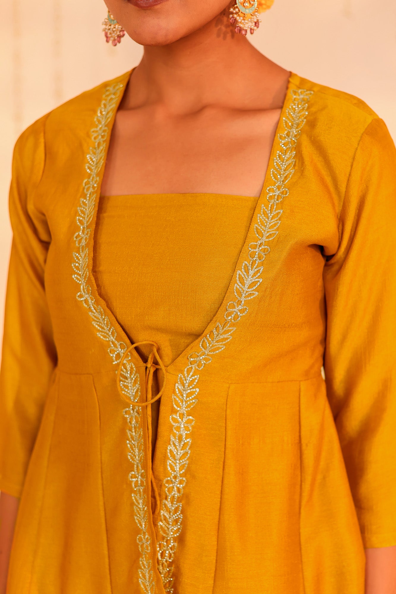 Mustard Utsav Kurti and Sharara