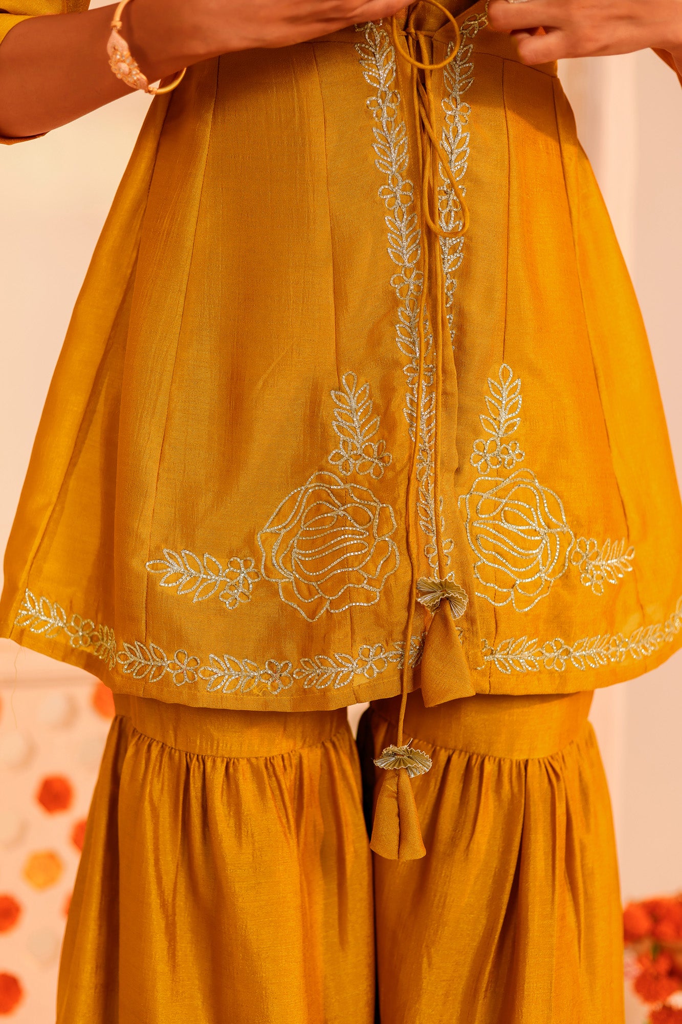 Mustard Utsav Kurti and Sharara