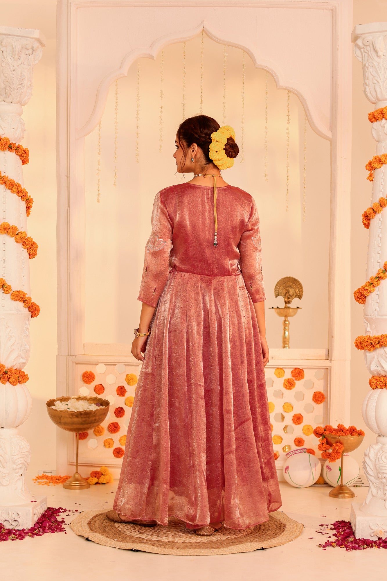 Red Peach Utsav Dress