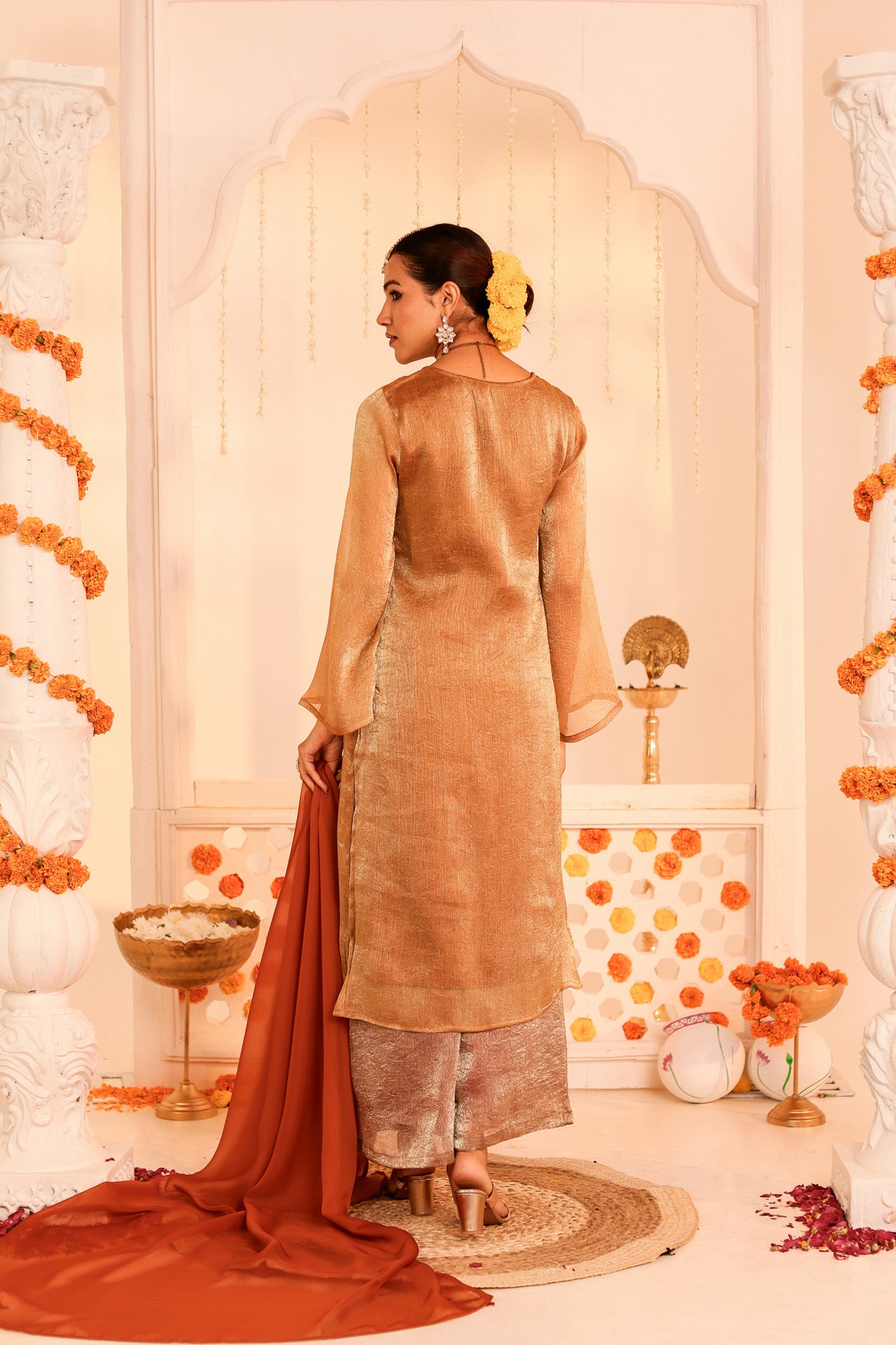 Rose Gold Kurta Set