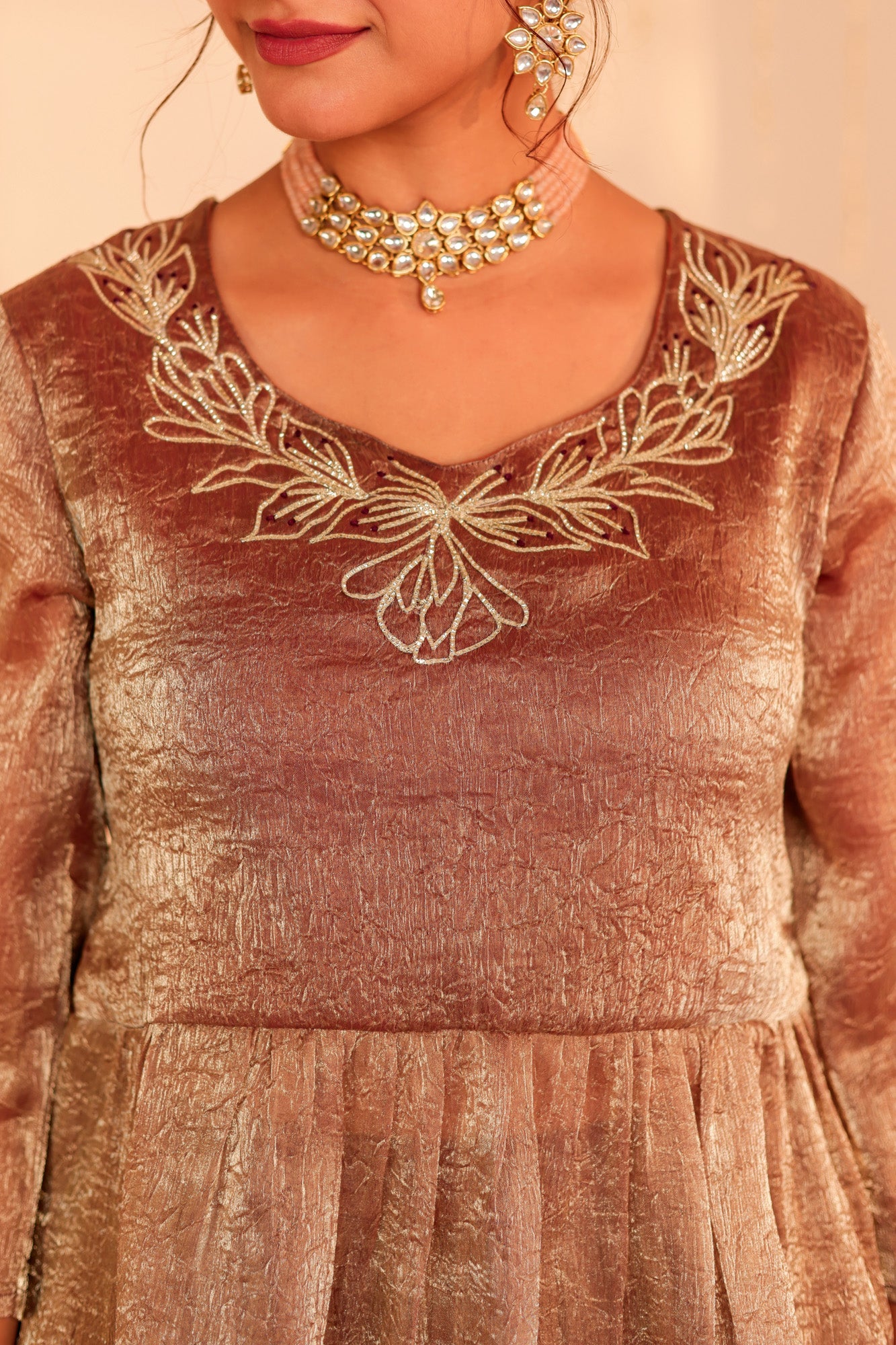 Lilac Silver Kurti and Sharara Set