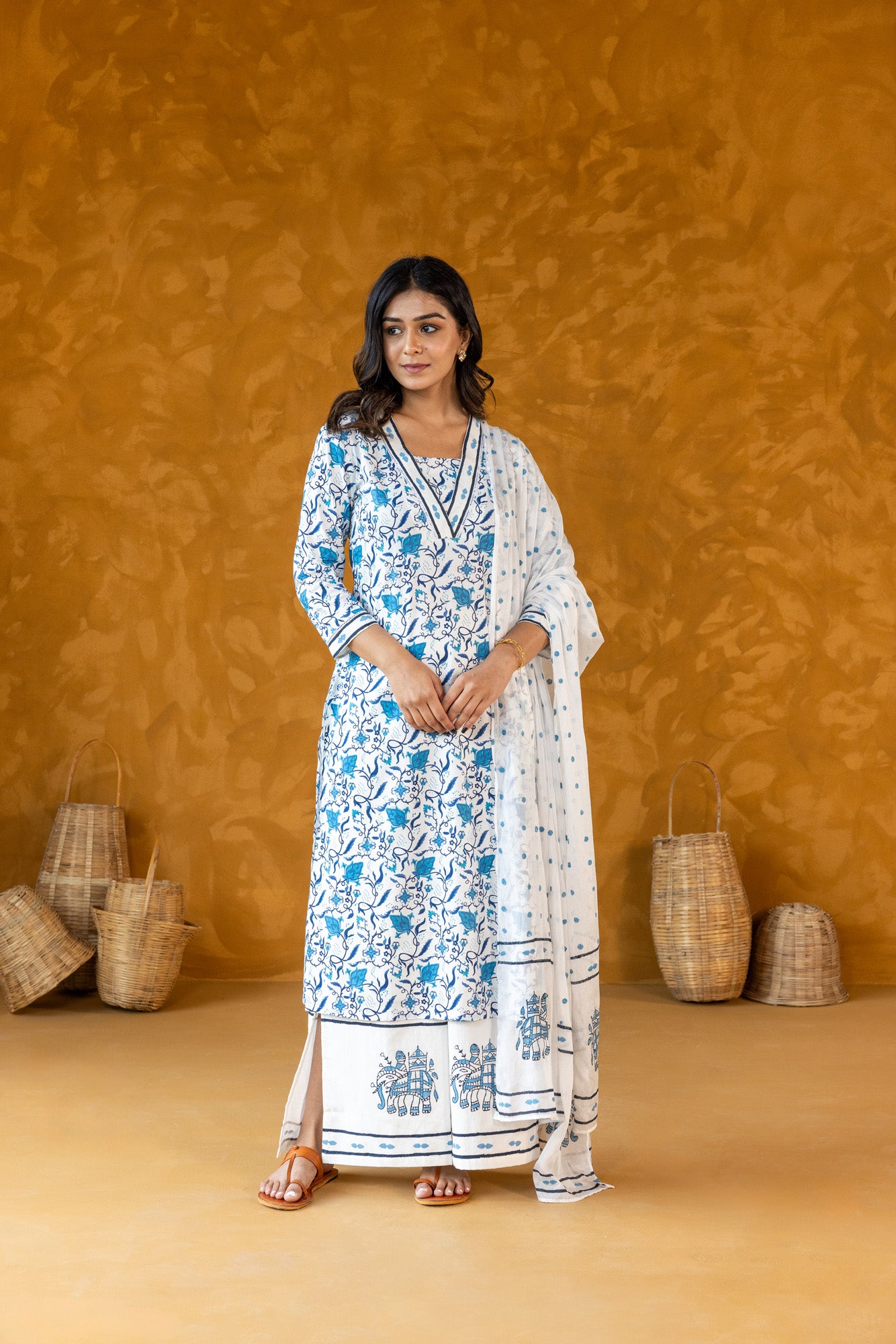 Azure Straight Kurta Set