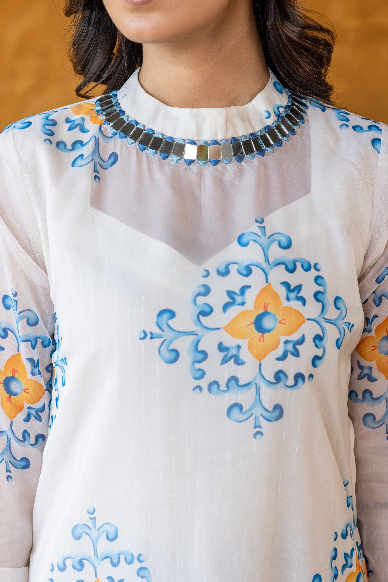 Printed Viscose Kurta With Trousers