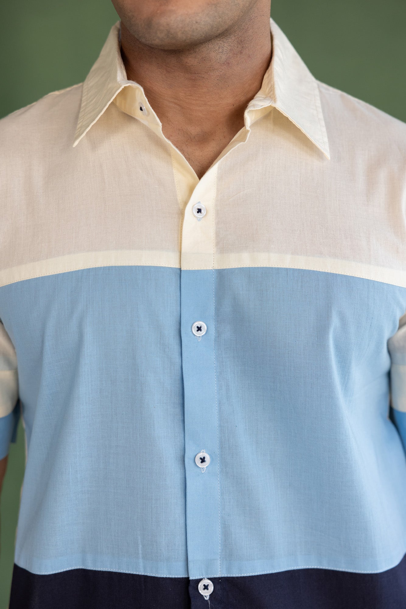 Colourblock Mens Shirt